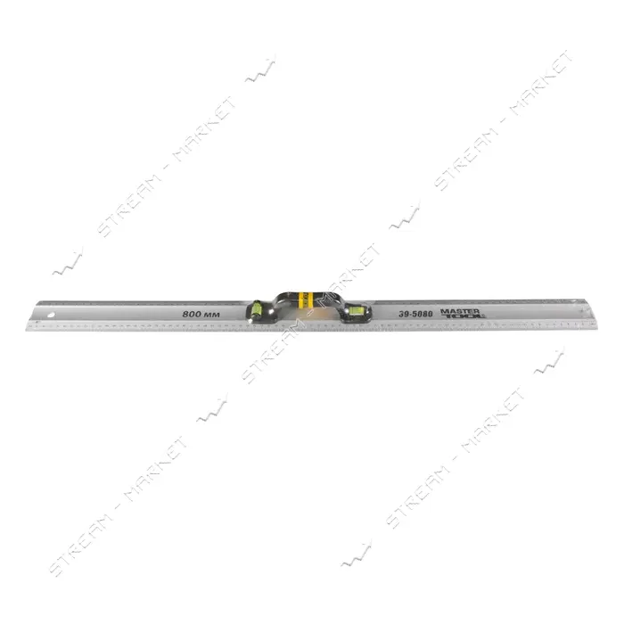 Линейка строительная Mastertool 39-5080 AL с ручкой 2 капсулы 80см