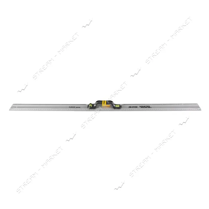 Линейка строительная Mastertool 39-5100 AL с ручкой 2 капсулы 100см