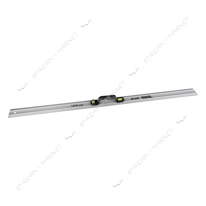 Линейка строительная Mastertool 39-5100 AL с ручкой 2 капсулы 100см