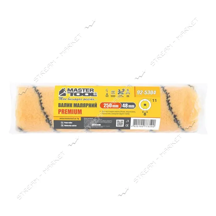 Валик Mastertool 92-5304 Премиум d8мм 48x250мм                                                      