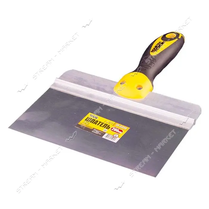 Шпатель Mastertool 19-5320 ударный Al-Profi TPR ручка 200x85мм                                      