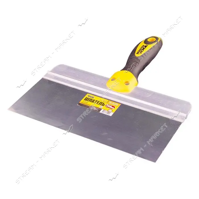 Шпатель Mastertool 19-5325 ударный Al-Profi TPR ручка 250x85мм
