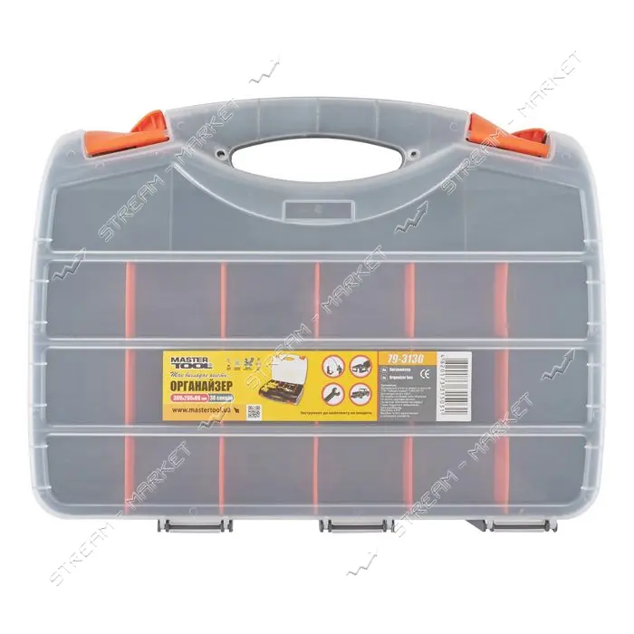 Органайзер Mastertool 79-3130 двухсторонний с ручкой 30 секций 15"                                  