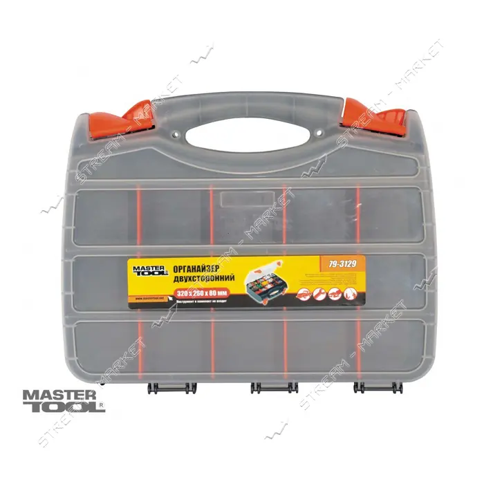 Органайзер Mastertool 79-3129 двухсторонний с ручкой 30 секций 12.5"                                
