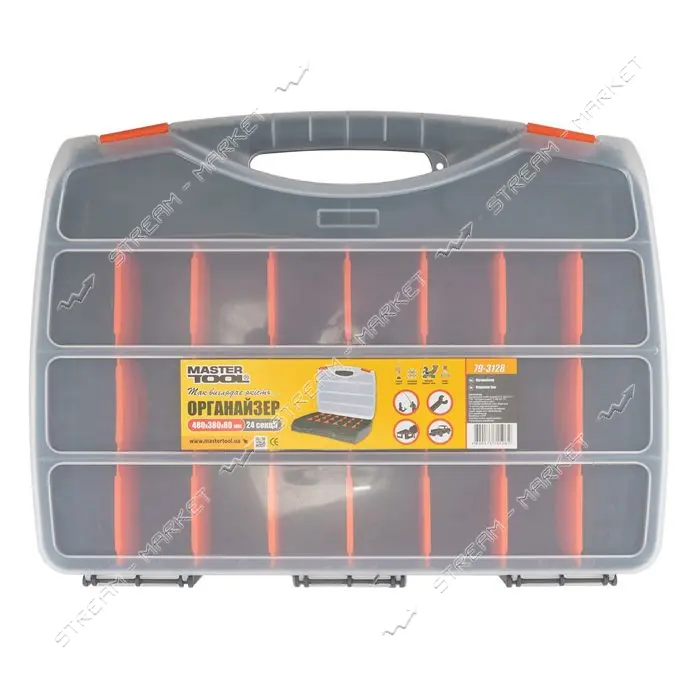Органайзер Mastertool 79-3128 с ручкой 24 секций 19"                                                