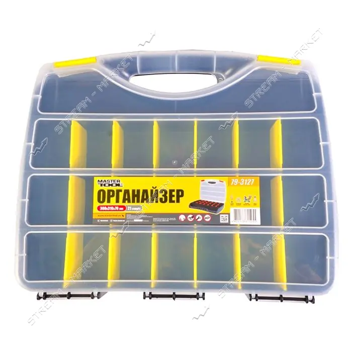 Органайзер Mastertool 79-3127 с ручкой 21 секций 15"