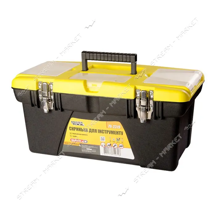 Ящик для инструмента Mastertool 79-2319 19" съемные органайзеры металлические замки