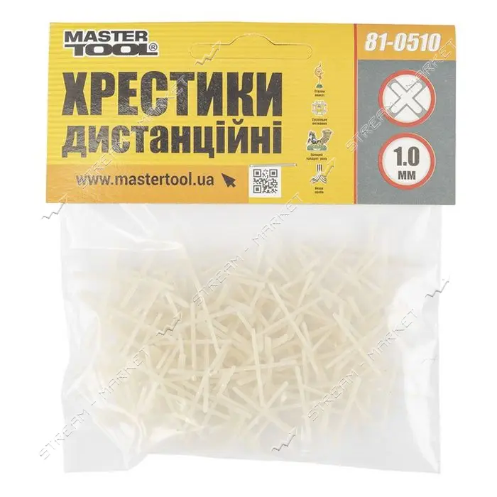 Крестики дистанционные Mastertool 81-0510 1.0мм 20г                                                 
