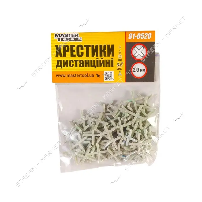 Крестики дистанционные Mastertool 81-0520 2.0мм 20г                                                 