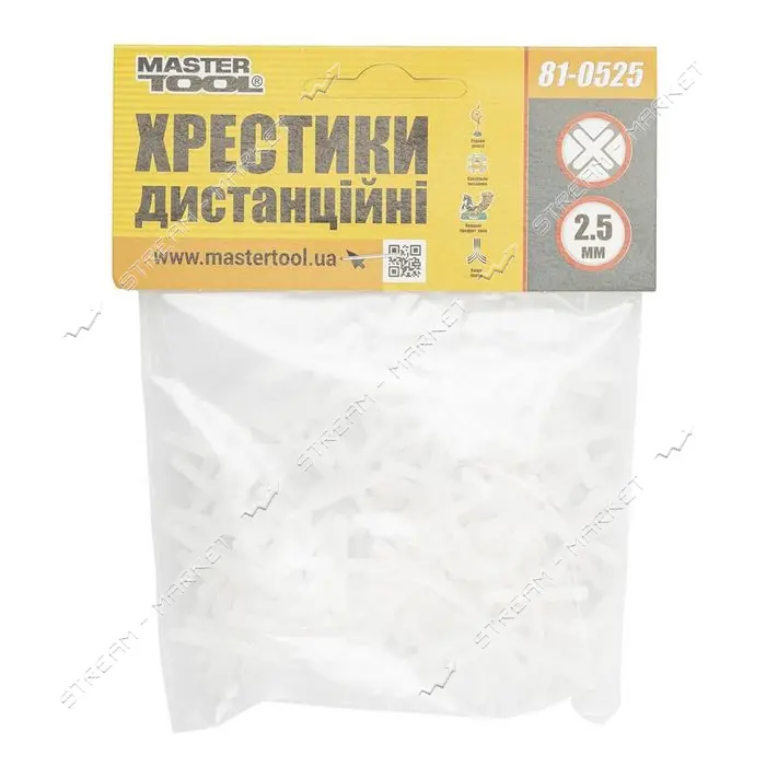 Крестики дистанционные Mastertool 81-0525 2.5мм 20г                                                 