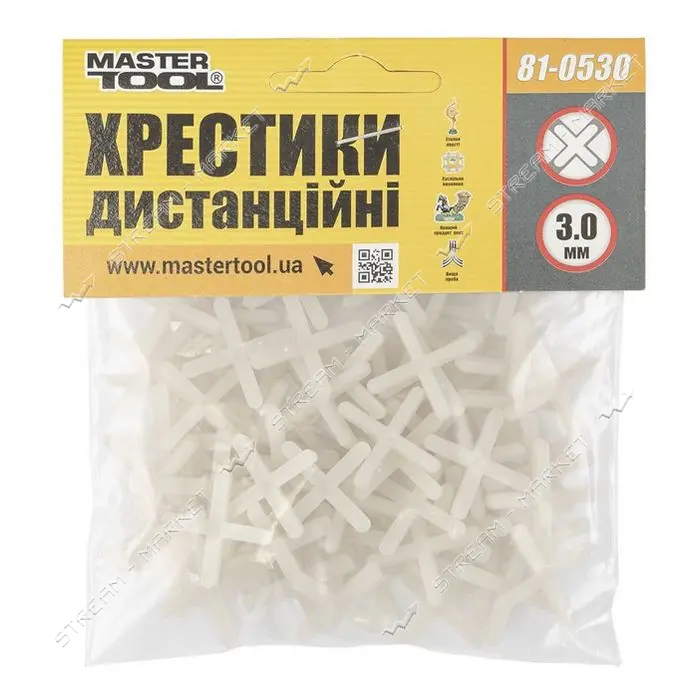Крестики дистанционные Mastertool 81-0530 3.0мм 20г                                                 