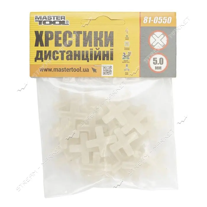 Крестики дистанционные Mastertool 81-0550 5.0мм 20г