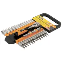 Набор насадок торцевых Mastertool 78-1428 CrV 1/4" с трещеткой 72 зуба 28шт