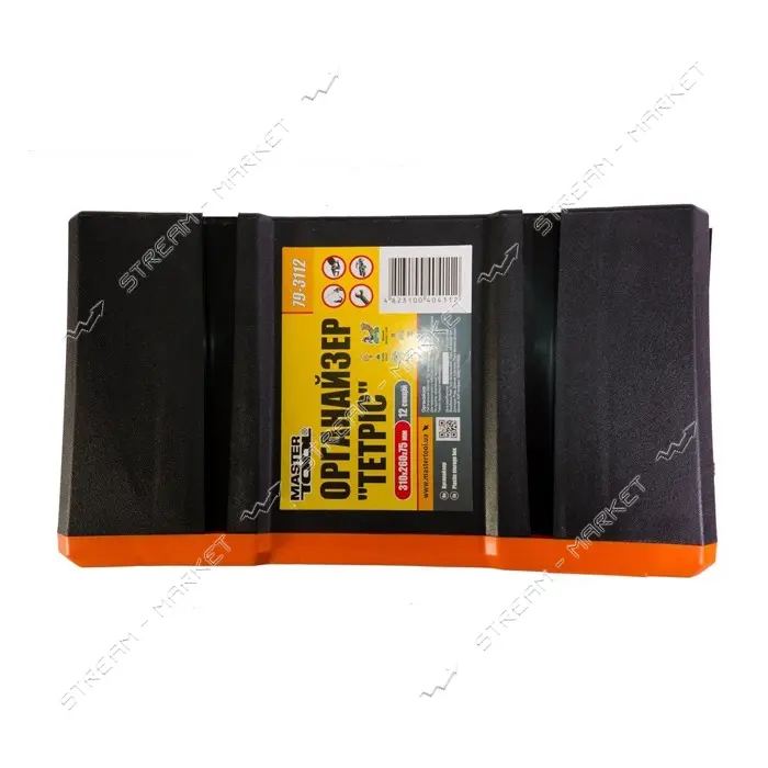 Органайзер наборной Mastertool 79-3112 Тетрис 12 выдвижных секций 12" 295x195x160мм                 