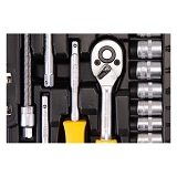 Набор насадок торцевых Mastertool 78-2047 CrV 1/4" с трещеткой 72 зуба в кейсе 46шт                 