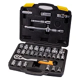 Набор насадок торцевых Mastertool 78-4032 CrV 1/2" с трещеткой 72 зуба в кейсе 32шт