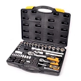 Набор насадок торцевых Mastertool 78-5072 CrV 1/4" и 1/2" с трещеткой 72 зуба в кейсе 72шт
