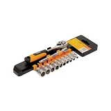 Набор насадок торцевых Mastertool 78-1412 CrV 1/4" с трещеткой 72 зуба 12шт                         