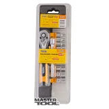 Набор насадок торцевых Mastertool 78-1412 CrV 1/4" с трещеткой 72 зуба 12шт                         