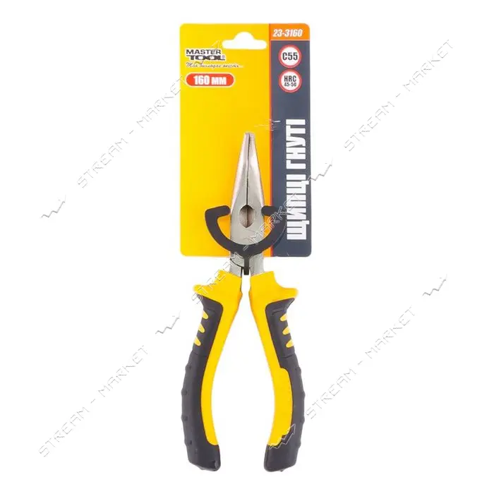 Щипцы гнутые Mastertool 23-3160 160мм С55 HRC 45~50