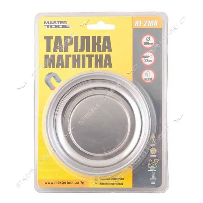 Тарелка магнитная Mastertool 81-2108 108мм                                                          