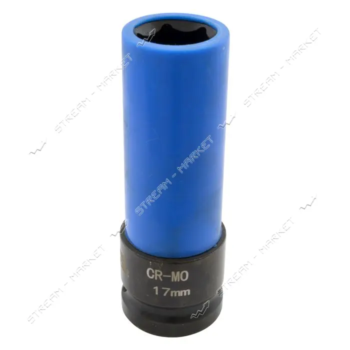Головка торцевая Mastertool 78-1517 1/2" 17х86мм CrMo с пластиковой защитой для алюминиевых дисков