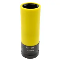 Головка торцевая Mastertool 78-1519 1/2" 19х86мм CrMo с пластиковой защитой для алюминиевых дисков