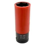 Головка торцевая Mastertool 78-1521 1/2" 21х86мм CrMo с пластиковой защитой для алюминиевых дисков  