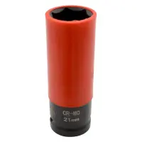 Головка торцевая Mastertool 78-1521 1/2" 21х86мм CrMo с пластиковой защитой для алюминиевых дисков