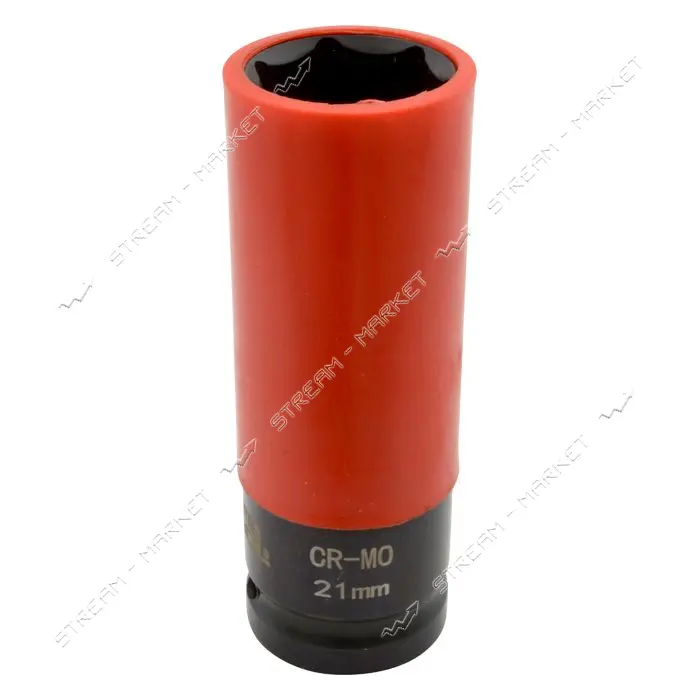 Головка торцевая Mastertool 78-1521 1/2" 21х86мм CrMo с пластиковой защитой для алюминиевых дисков  