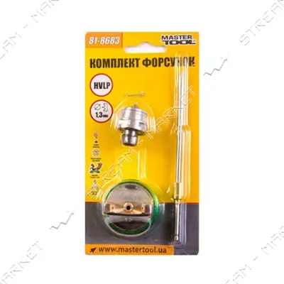 Комплект форсунок Mastertool 81-8683 d1.3мм к HVLP                                                  
