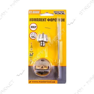Комплект форсунок Mastertool 81-8688 d1.8мм к HVLP