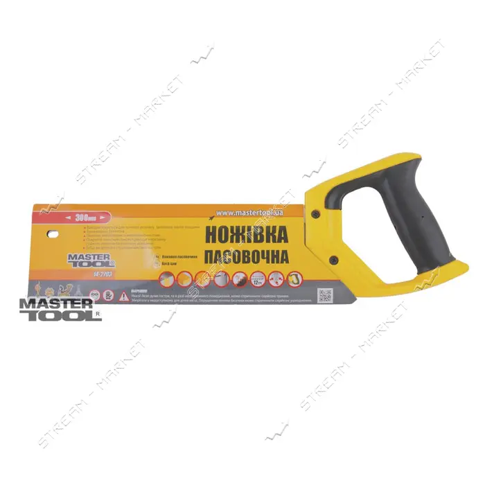 Ножовка пасовочная Mastertool 14-2703 каленый зуб 300мм