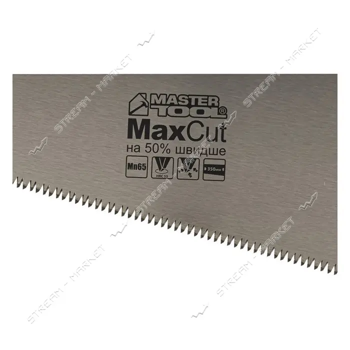 Ножовка столярная Mastertool 14-2035 350мм 7TPI MAX CUT закаленный зуб 3D заточка полированная