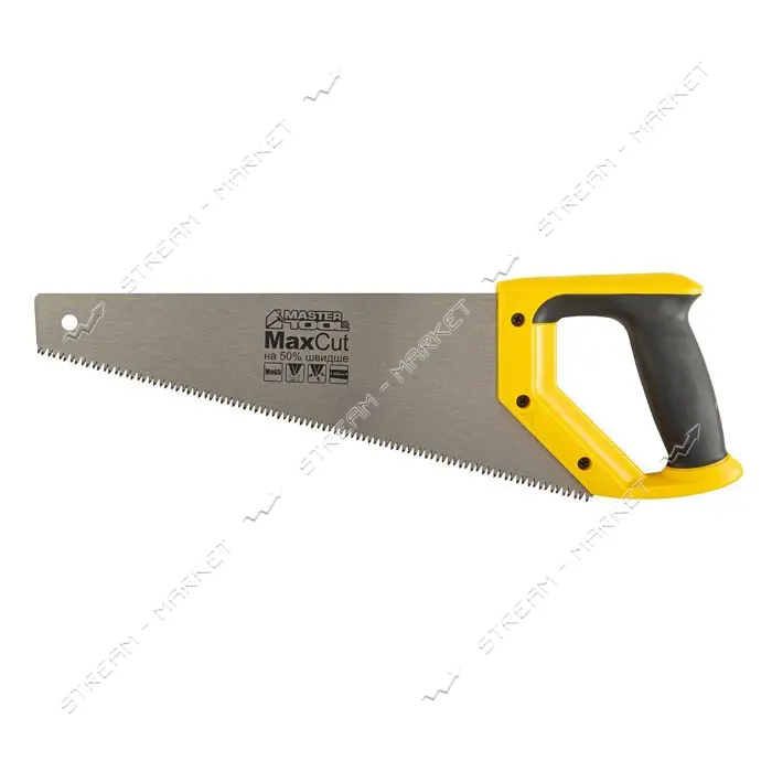 Ножовка столярная Mastertool 14-2035 350мм 7TPI MAX CUT закаленный зуб 3D заточка полированная
