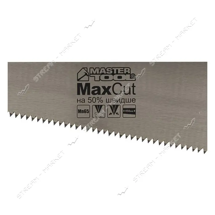 Ножовка столярная Mastertool 14-2645 каленый зуб полированная 450мм