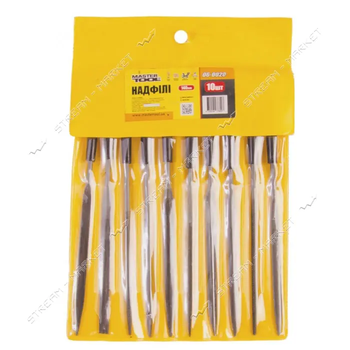 Надфили Mastertool 06-0020 140мм 10шт                                                               