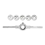 Набор плашек с держателем Mastertool 15-0406 6шт М4 М5 М6 М8 М10                                    