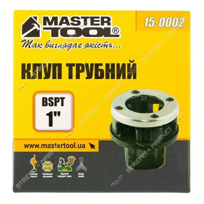 Плашка для нарезания резьбы Mastertool 15-0002 сантехническая 1"                                    