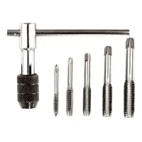 Набор метчиков Mastertool 15-1406 с Т-образным держателем 6шт М4 М5 М6 М8 М10                       