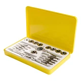 Набор метчиков и плашек Mastertool 15-1420 М3x0.5 М4x0.7 М5x0.8 М6x1.0 М7x1.0 М8x1.25 М9x1.25 20шт  