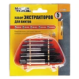 Набор для выкручивания сорванных винтов Masretool 14-1405 экстракторы 5шт