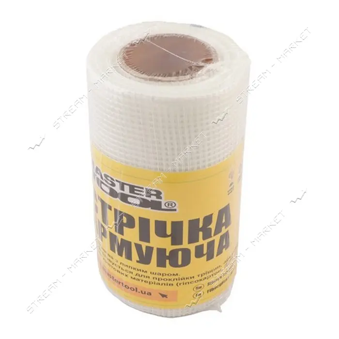 Лента стеклотканевая с липким слоем Mastertool 08-9408 230мм x 20м 8x8 60г/м.кв                     
