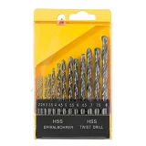 Набор сверл для металла MasterTool 11-0513 HSS 2-8мм шаг 0.5мм в пластик коробке 13 шт белые        