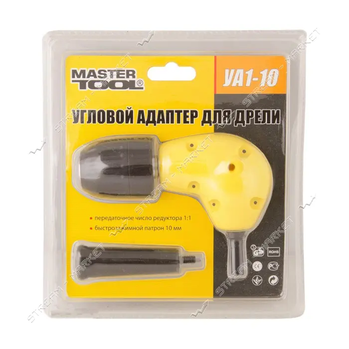 Угловой адаптер MasterTool УА1-10 для дрели