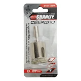Сверло трубчатое с алмазным напылением по стеклу и плитке Granite 2-01-224 24мм