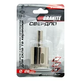 Сверло трубчатое с алмазным напылением по стеклу и плитке Granite 2-01-228 28мм