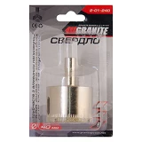 Сверло трубчатое с алмазным напылением по стеклу и плитке Granite 2-01-240 40мм                     