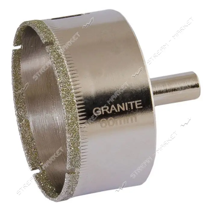 Сверло трубчатое с алмазным напылением по стеклу и плитке Granite 2-01-260 60мм