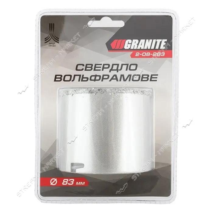 Сверло корончатое для плитки Granite 2-08-283 83мм вольфрамовое напыление                           